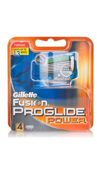 Gillette Fusion Proglide Power Cartridge 4@599 (MRP-1099) after cash back-Lowest Chk.