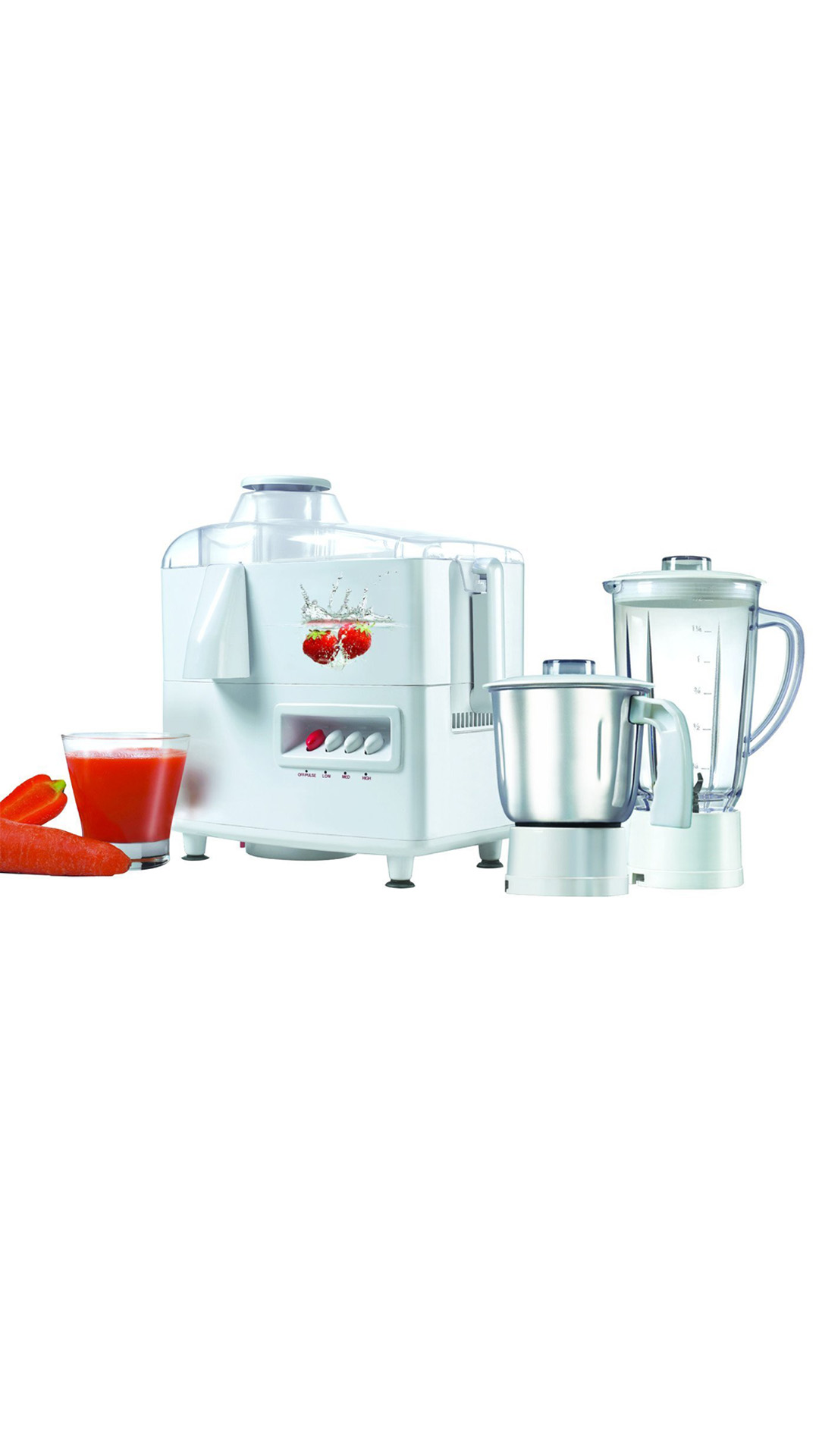Prestige JMG 02 500 W Juicer Mixer Grinder White available at Paytm for