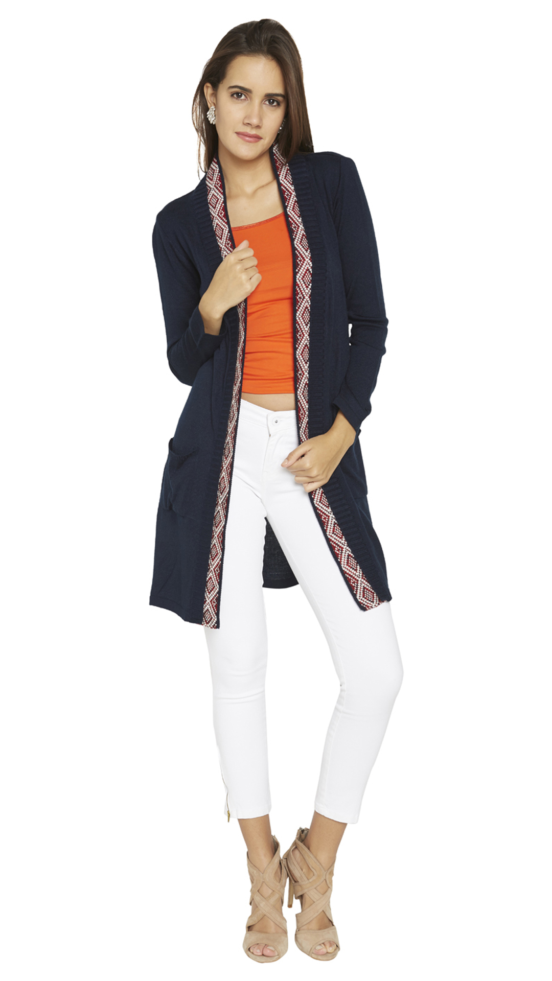 Buy GLOBUS Blue Acrylic Jacket Online at Low Prices in