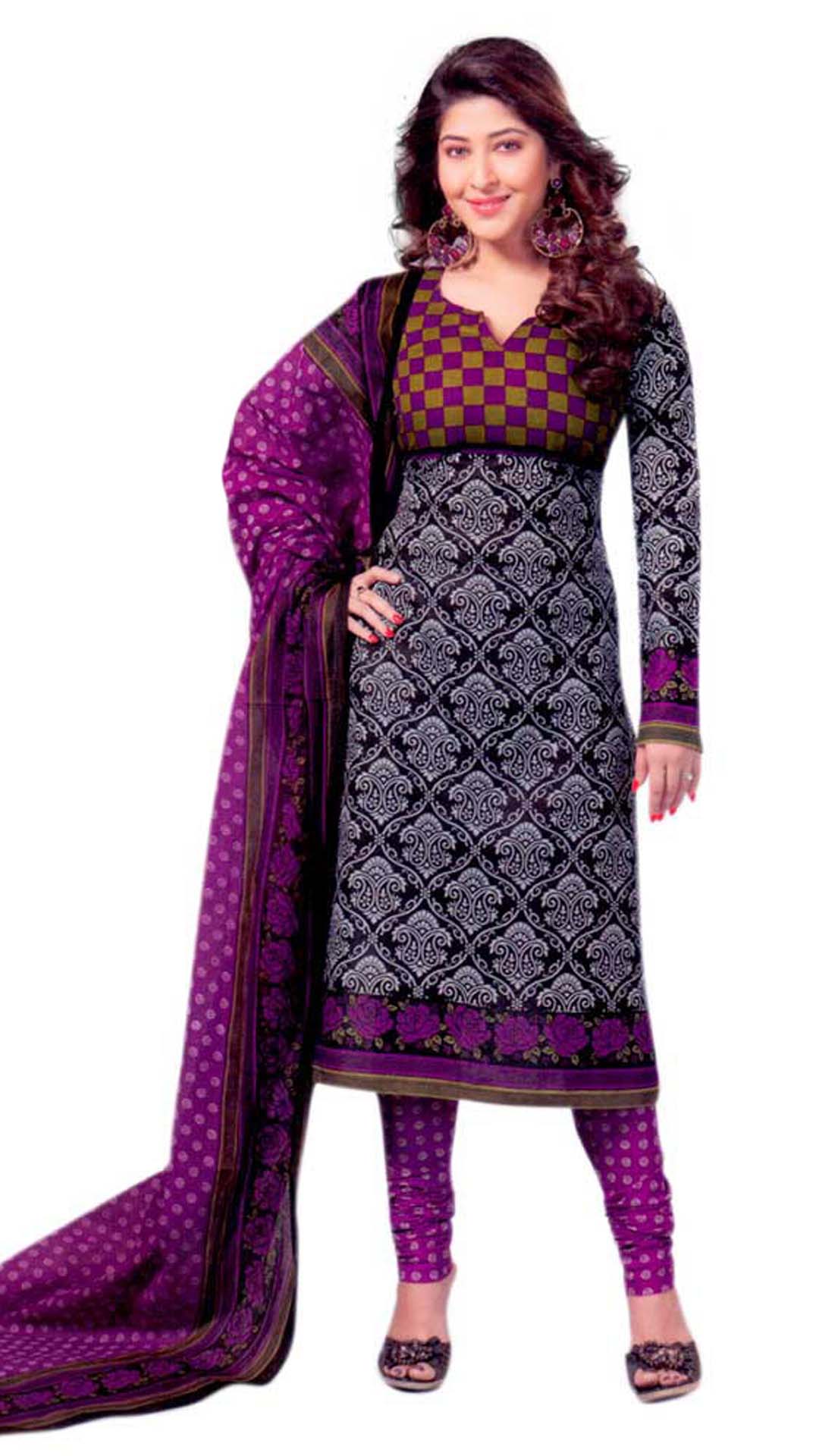 Purple Cotton Dress