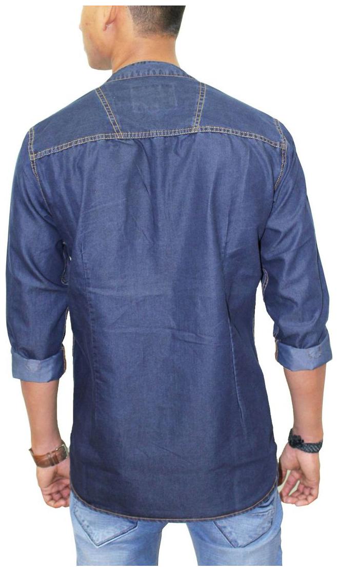 Kuons Avenue Men S Ink Blue Denim Long Sleeve Chinese Collar Casual Ucs Ebay Kuons Avenue Men S Ink Blue Denim Long Sleeve Chinese Collar Casual Ucs Ebay