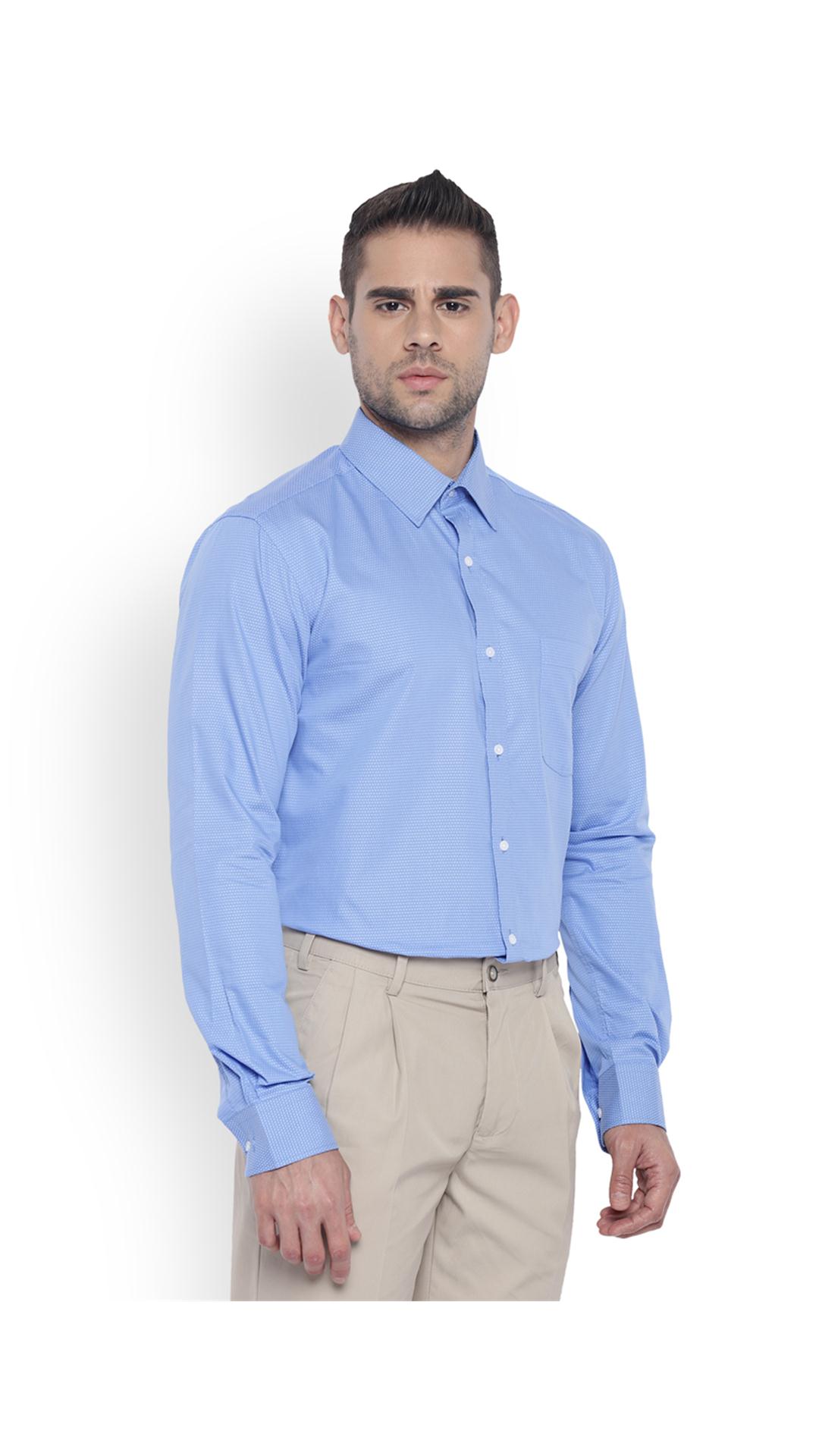 buy park avenue men cotton medium blue slim fit shirts park avenue shirt size chart