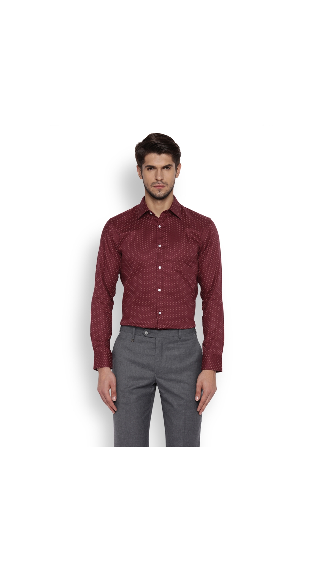 buy park avenue men dark maroon cotton slim fit shirts park avenue shirt size chart