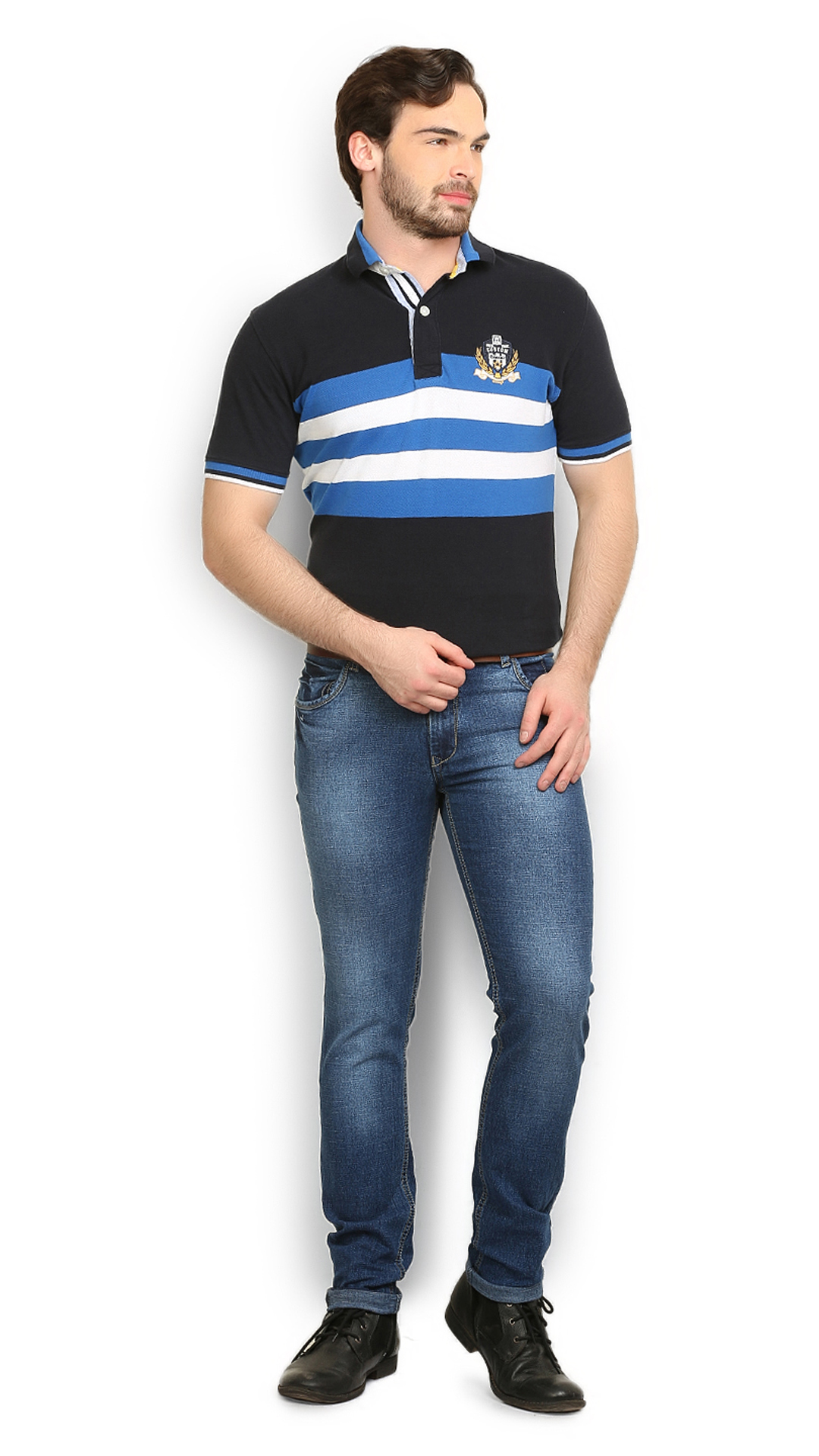 Police Blue Classic Fit Jeans