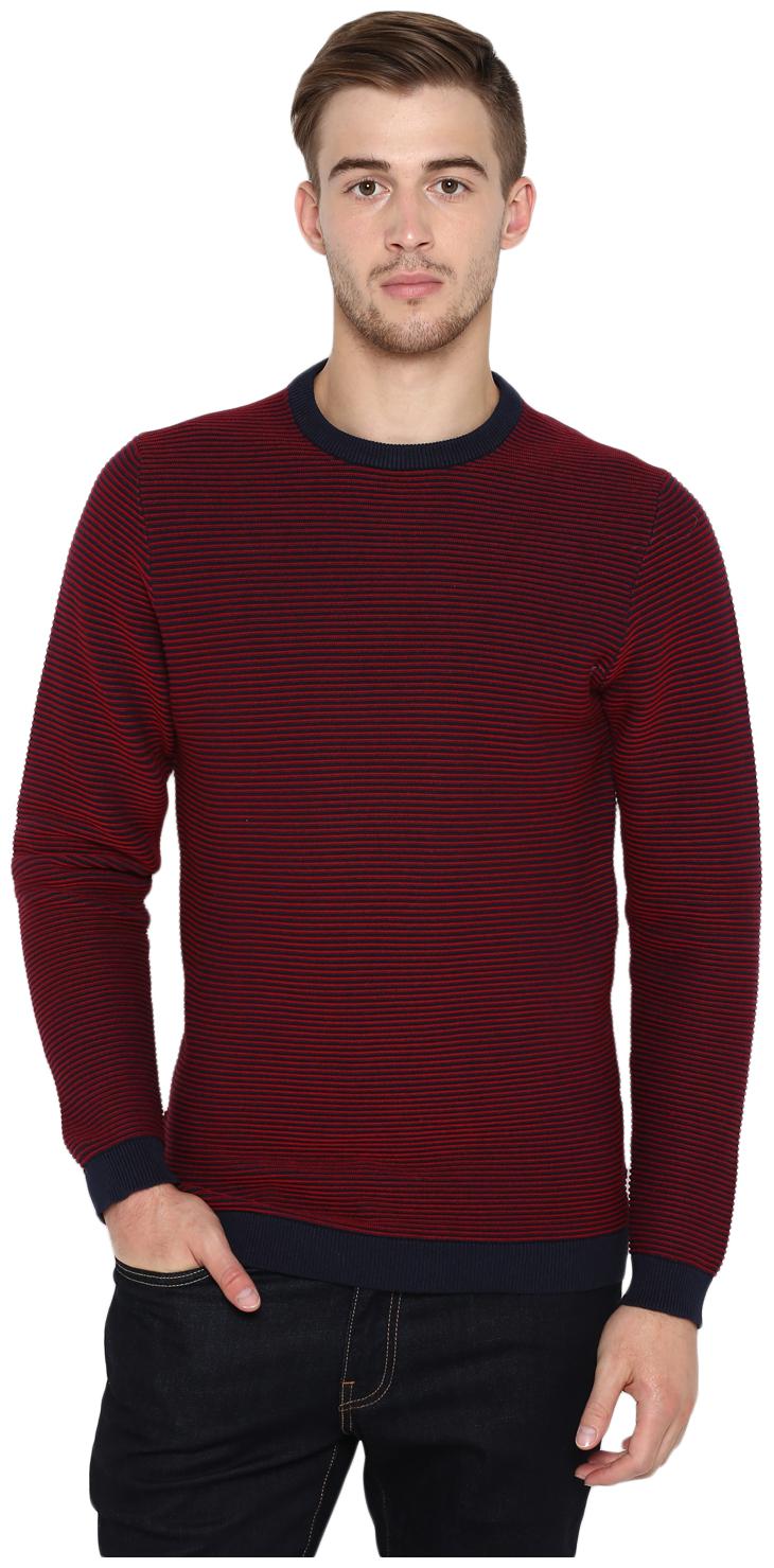cotton navy sweater