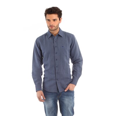 Red Tape Navy Blue Full Sleeves Casual shirts