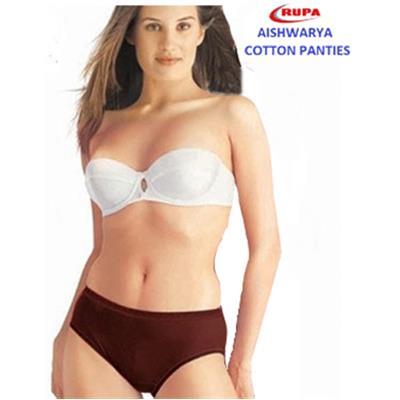 Rupa Aishwarya Cotton Plain Regular Panty- Assorted Color- Pack of 1