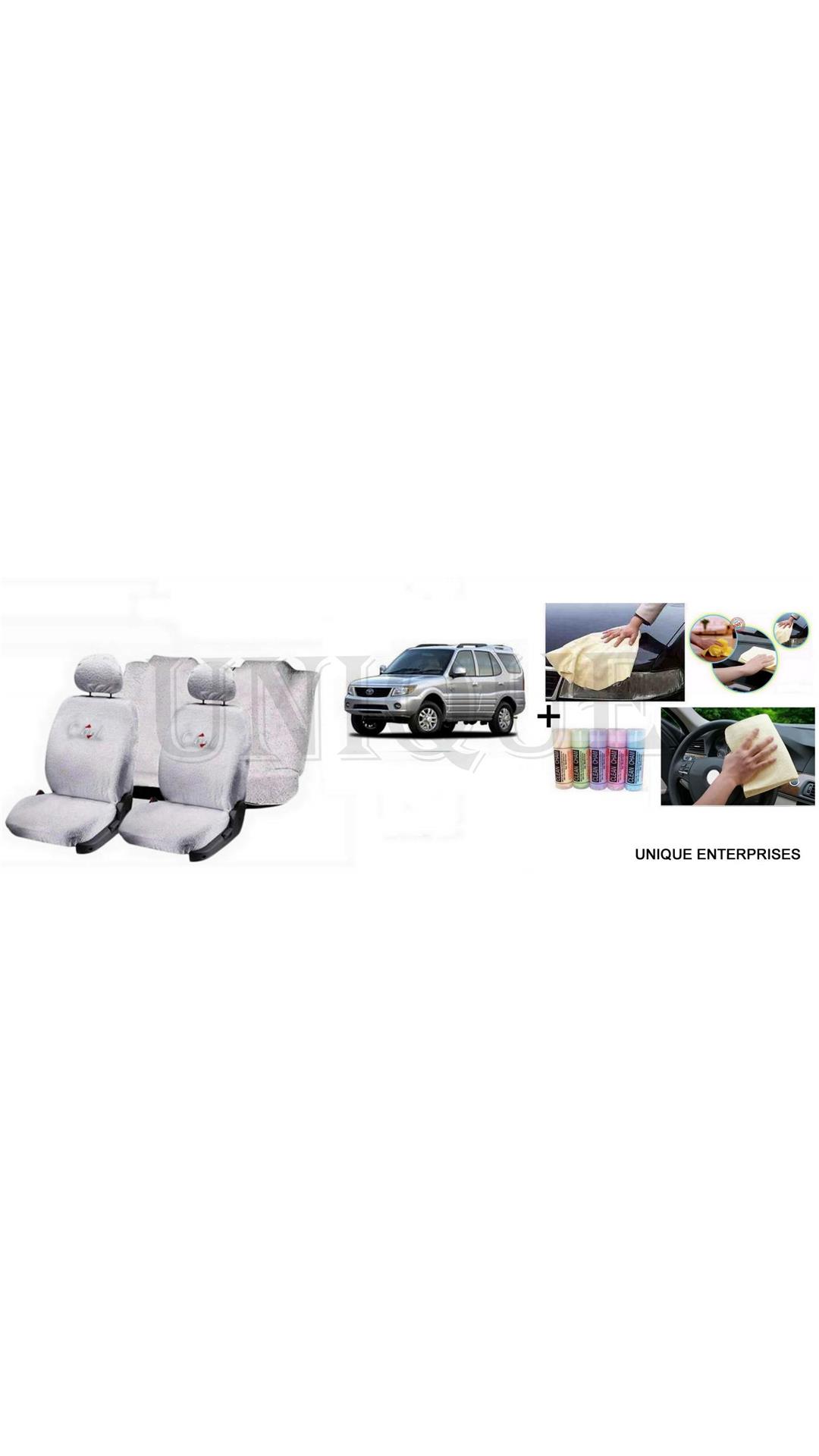 True Vision Cool White Car Seat Towel Cover Split Full True Vision Cool White Car Seat Towel Cover Split Full Set Free