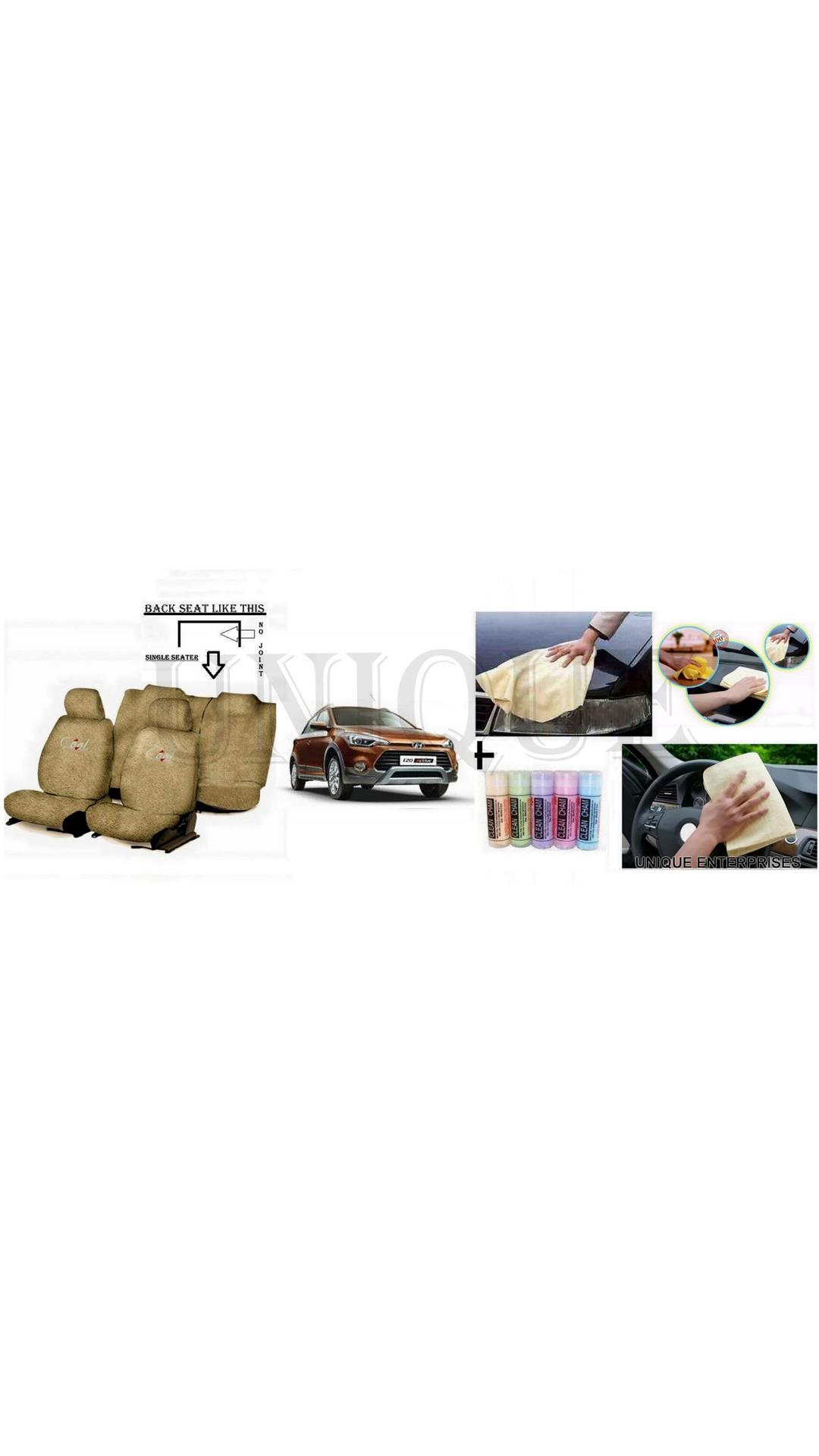 True Vision Cool Beige Car Seat Towel Cover Split Full True Vision Cool Beige Car Seat Towel Cover Split Full Set Free