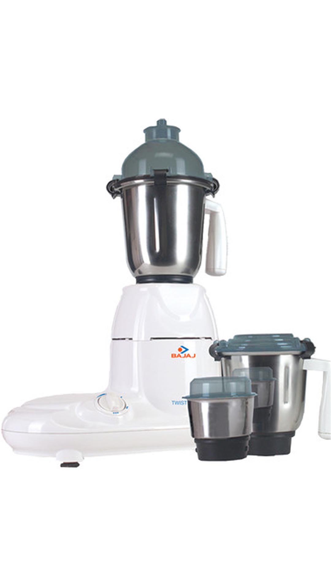 Buy Bajaj Majesty Twister 750 W Mixer Grinder (White/3 Jar) Online at Low Prices in India