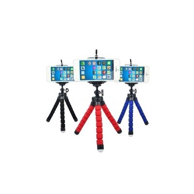 Mini Portable Flexible Sponge Octopus Tripod For Phone Gopro Stand Mount With Holder Tripod for Nikon d3300 d3200 DSLR Camera