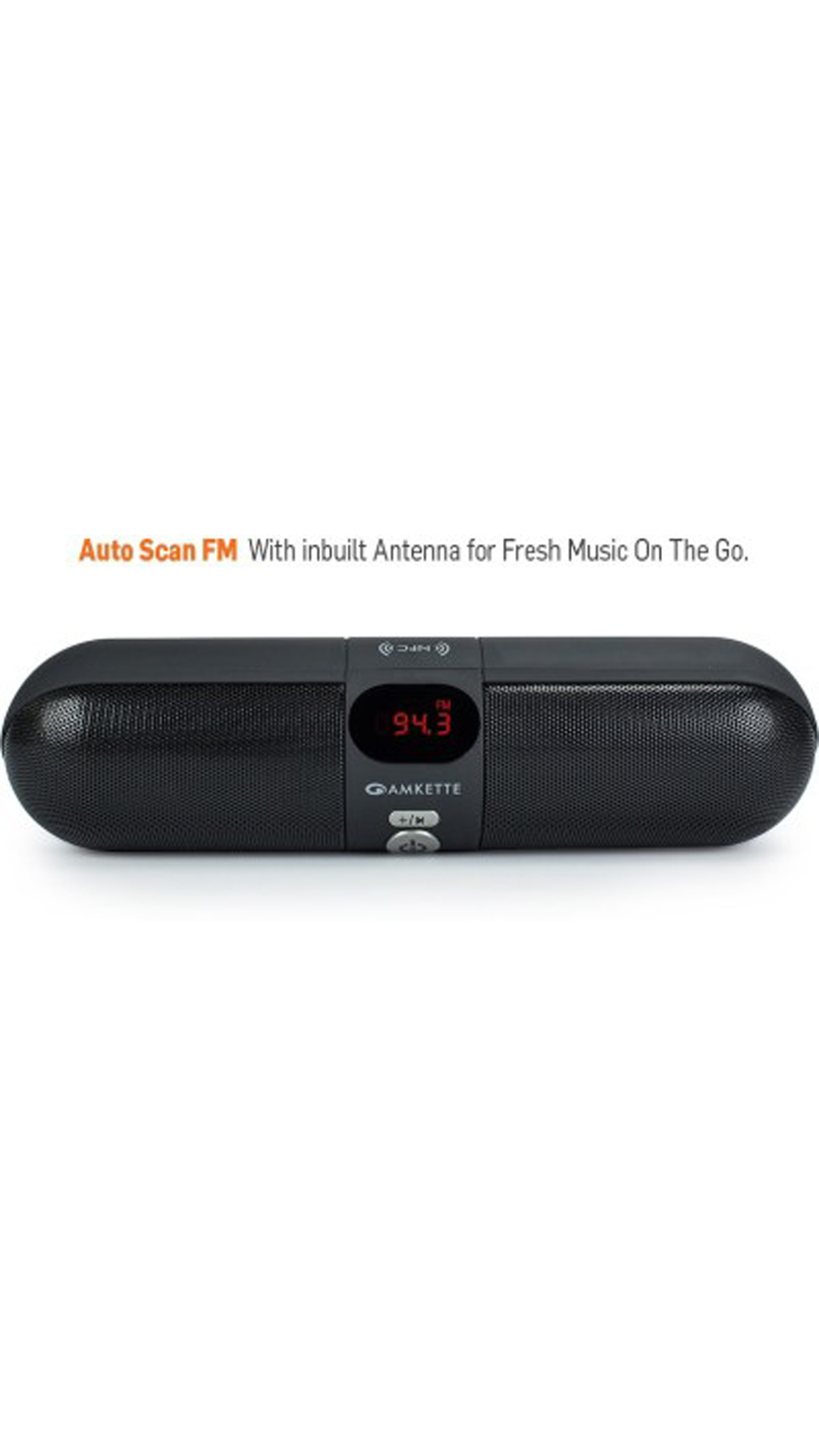 Amkette Trubeats iGO Bluetooth Speaker (Black)