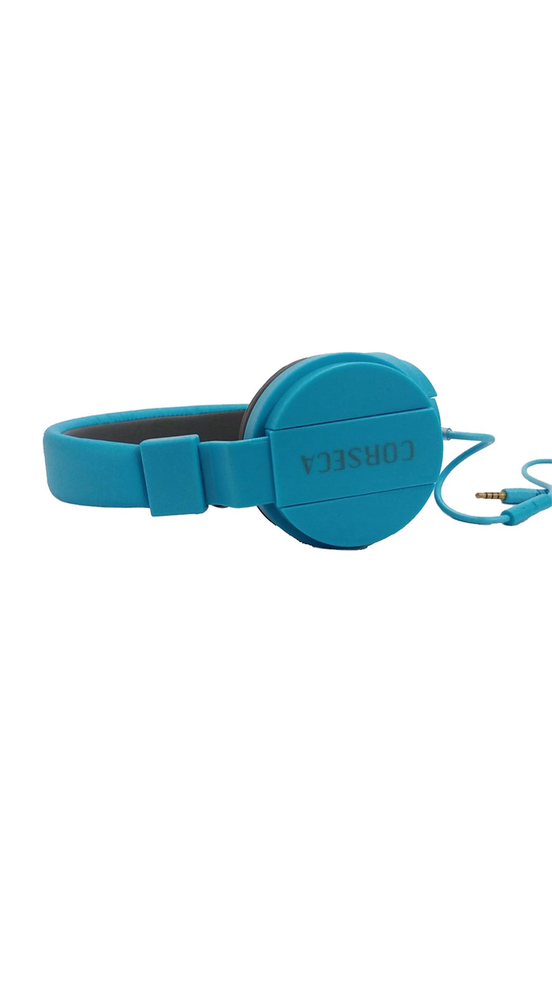Corseca DMHW3213 dynamic Wired Over Ear Headphone (Blue)