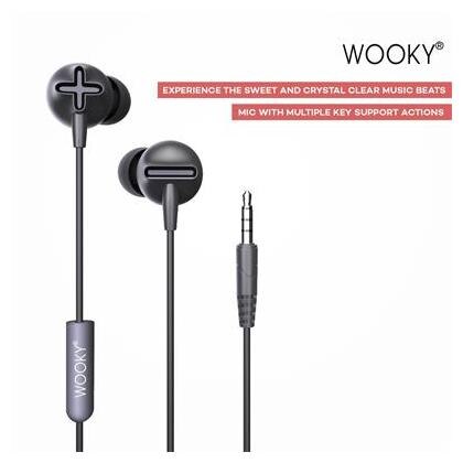 WOOKY Beatz-Basic In-Ear Earphone with Mic (Black)