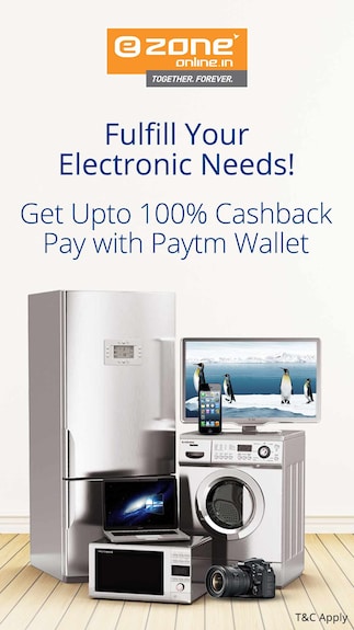 Get upto 100% cashback when you pay with Paytm Wallet @Ezone