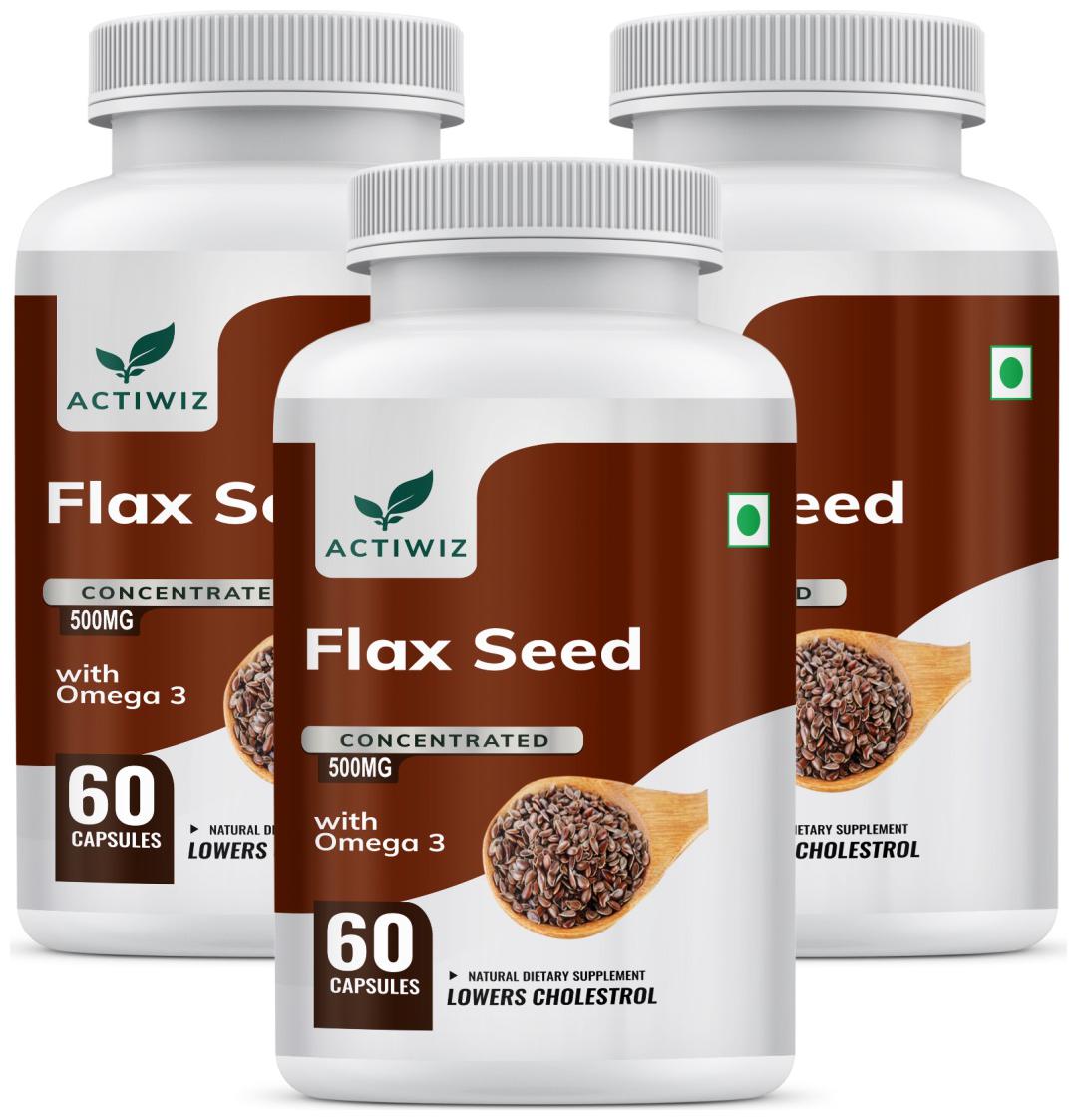 Actiwiz Flax Seed Extract with Natural Source of Omega360 Capsules(PackmUe eBay