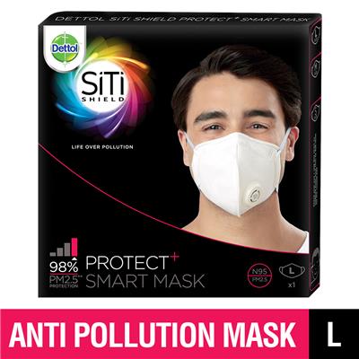Dettol SiTi Shield Protect plus N95 Anti Pollution Smart Mask (Large)