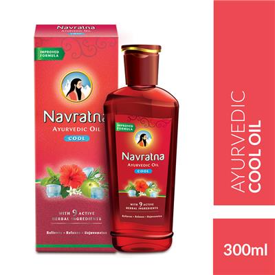 NAVRATNA COOL HAIR OIL 300ML 1PC