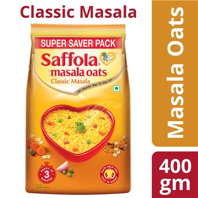 Saffola Masala Oats Classic Masala - 400gm Pouch 1 Pc