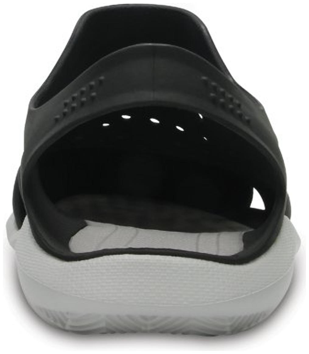 black swiftwater crocs