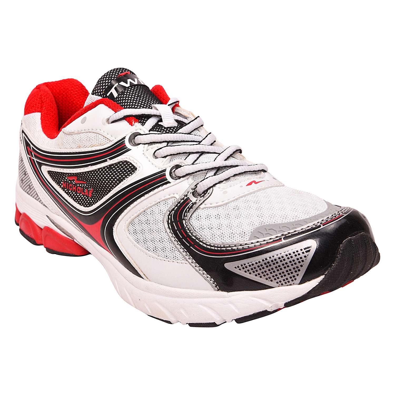 Mens sports shoe TPH-P-49 White red colours