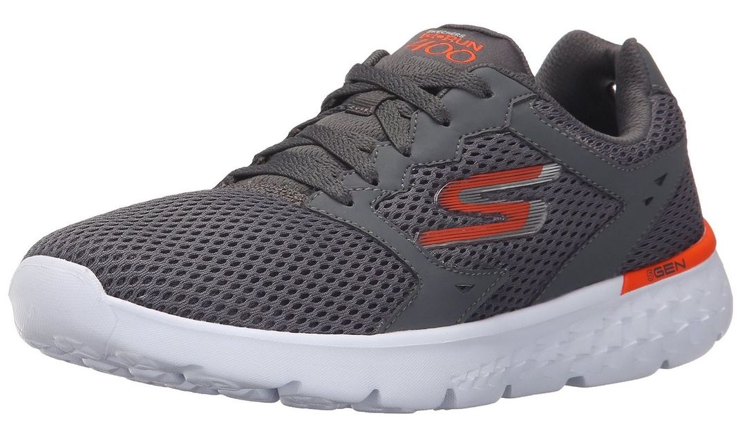 Skechers Men's Charcoal Orange Go Run 400 Running Shoes for Men Buy