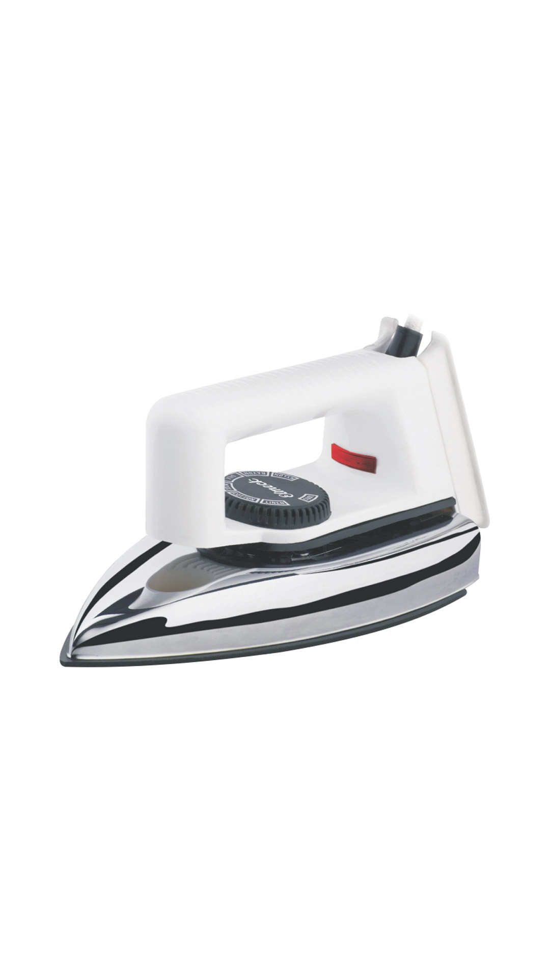 Alron Popular 230 W Dry Iron (White & Silver)