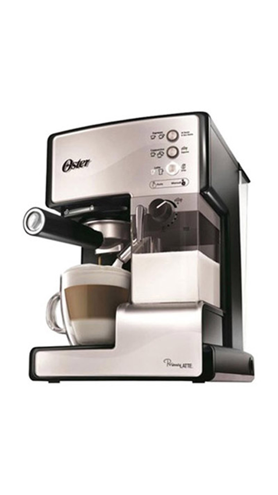 Oster Prima Latte 6601S 2 Cups Espresso Maker (Silver)