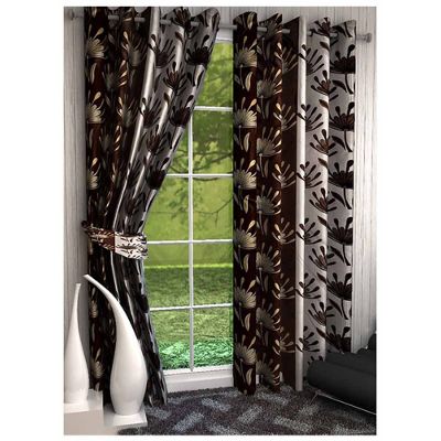 Green Curtains beige and green curtains : Curtains – Buy Door and Window Curtains Online at Best Price in ...