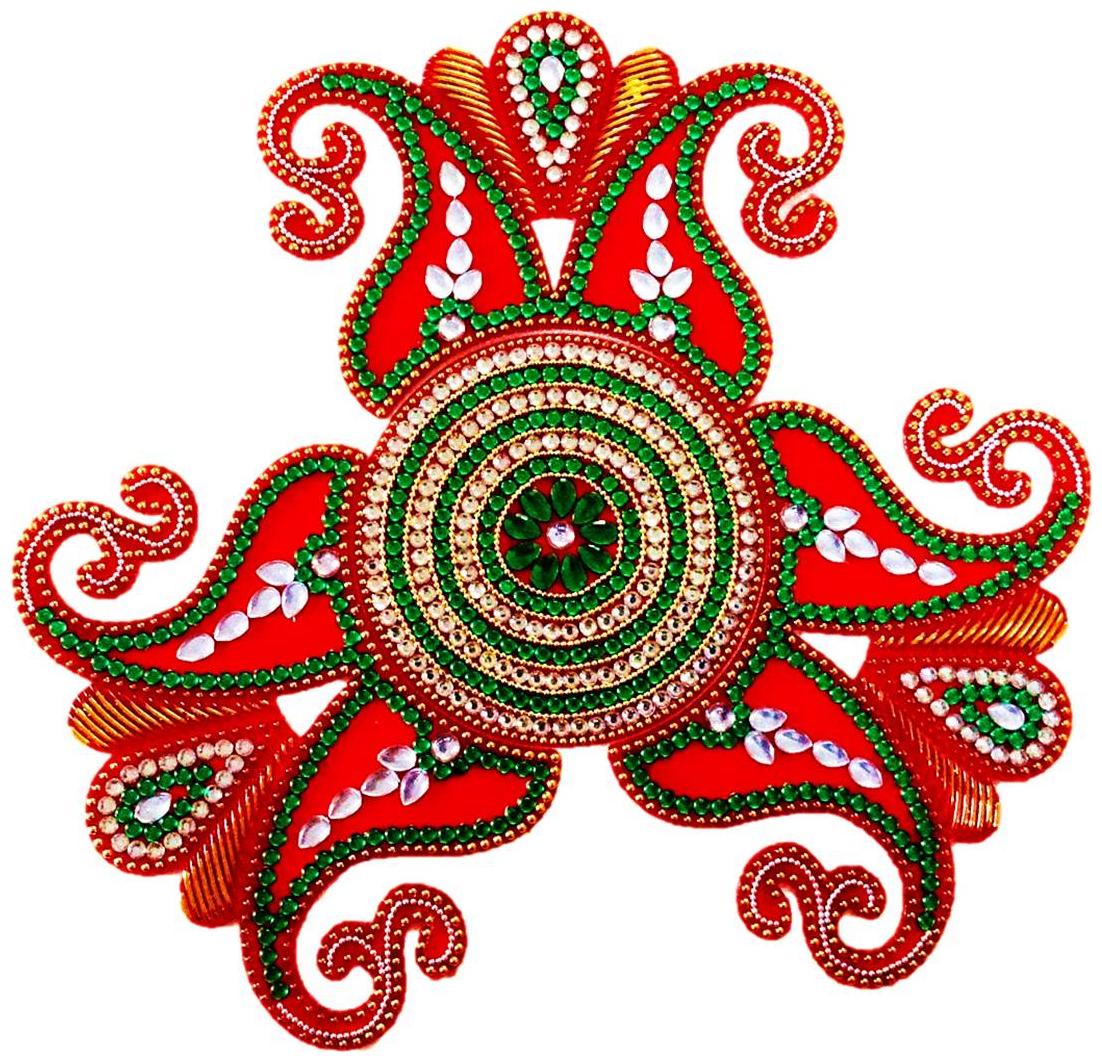 Unique Arts Attractive multicolor Big Double carry Acrylic Rangoli for Diwali -...