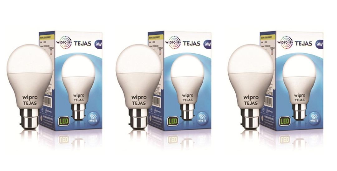 Wipro Tejas 9W LED Bulb Cool Day Light 6500K – Pack of 3