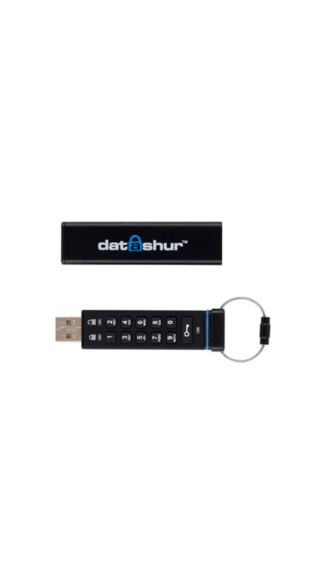 iStorage DatAshur 8 GB Security Pendrive (Black) 