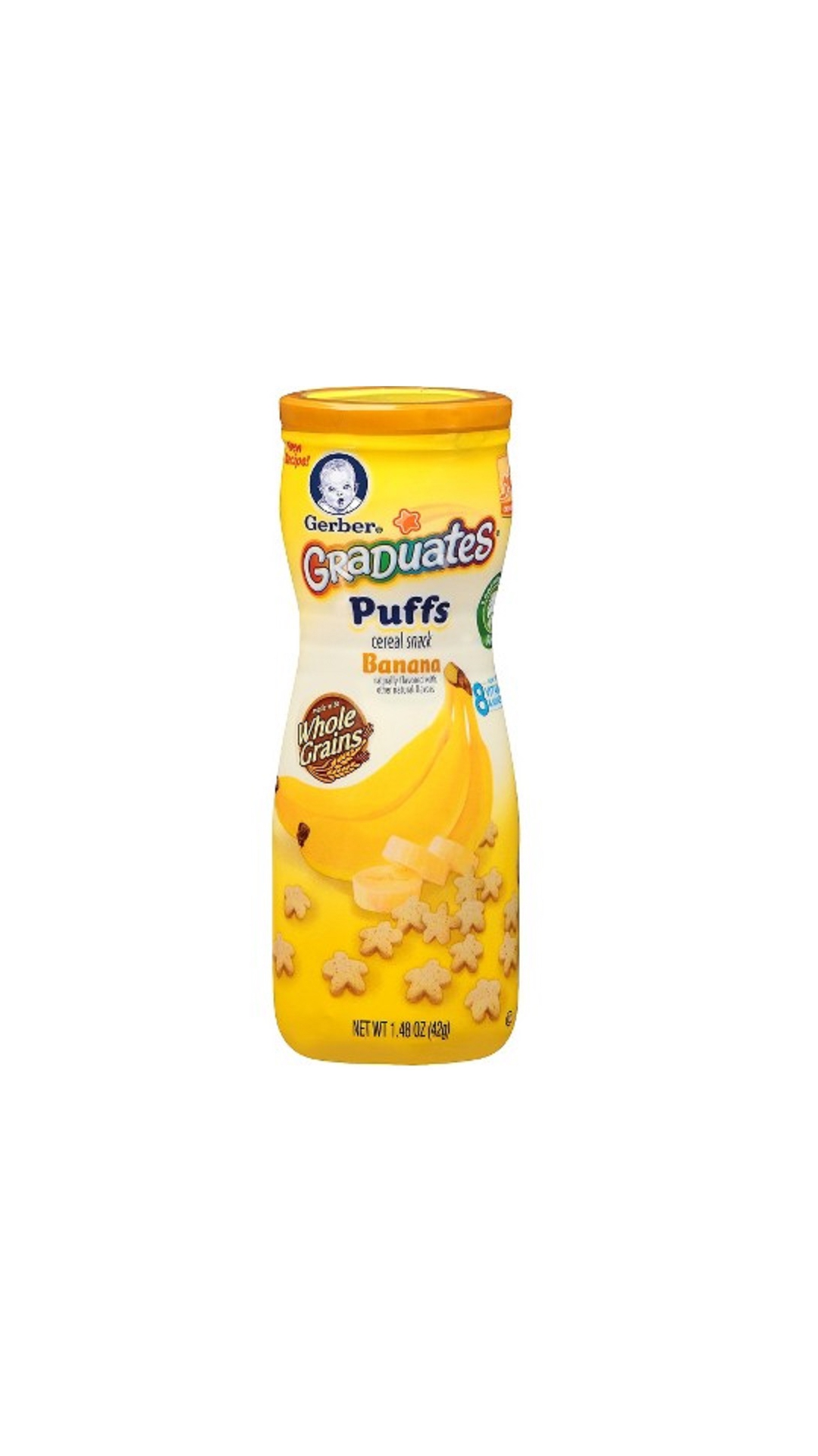 Buy Gerber Graduates Puffs Cereal Snack Banana 42g Online