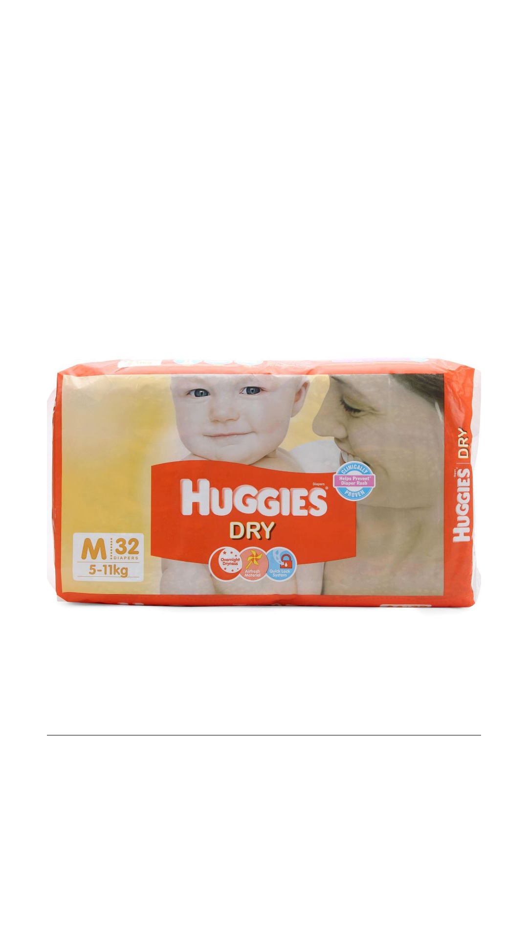 HUGGIES DRY M 32'S