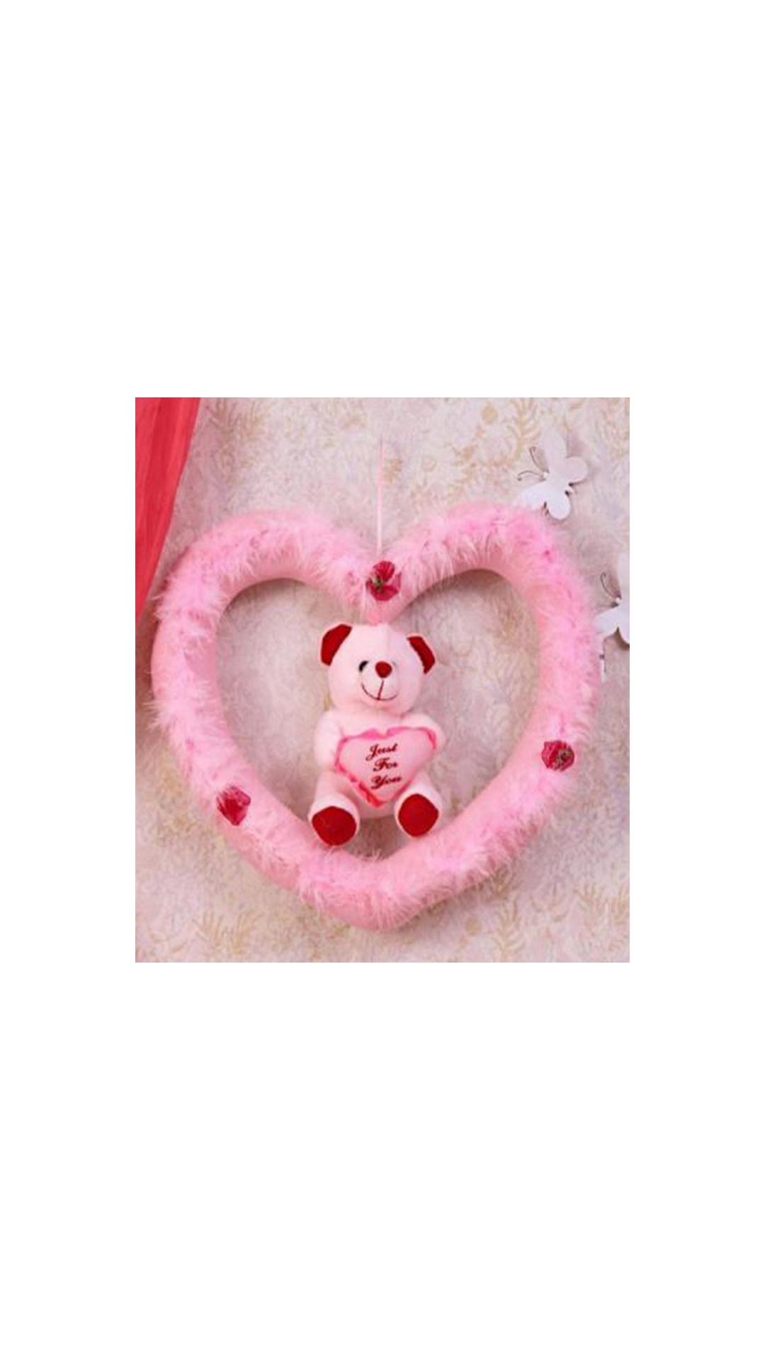 mushy pink heart teddy bear price in india buy mushy pink heart pink heart picture
