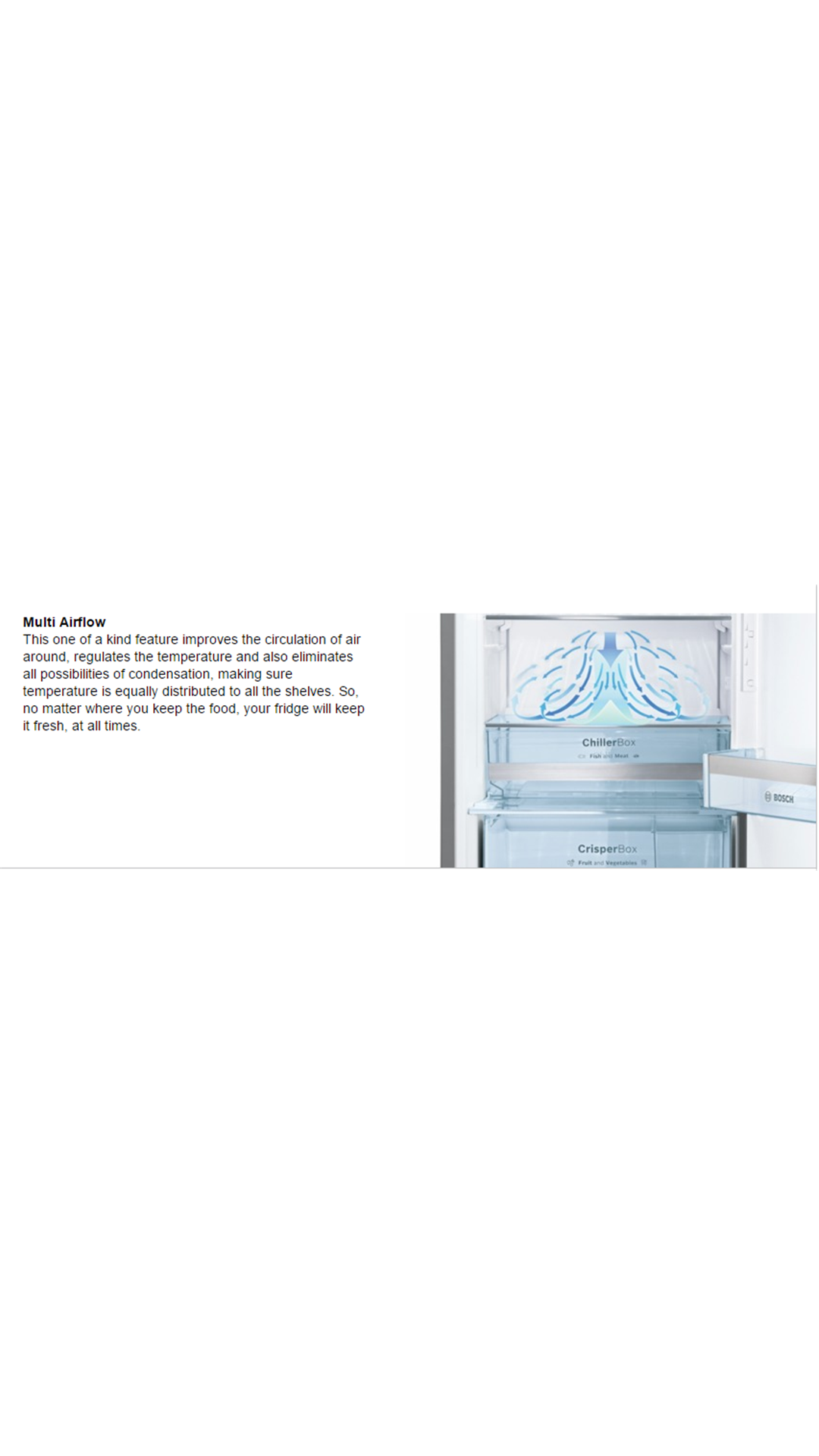 Bosch 347 L Double Door Refrigerator (Chrome Inox metallic) - KDN43VS20I