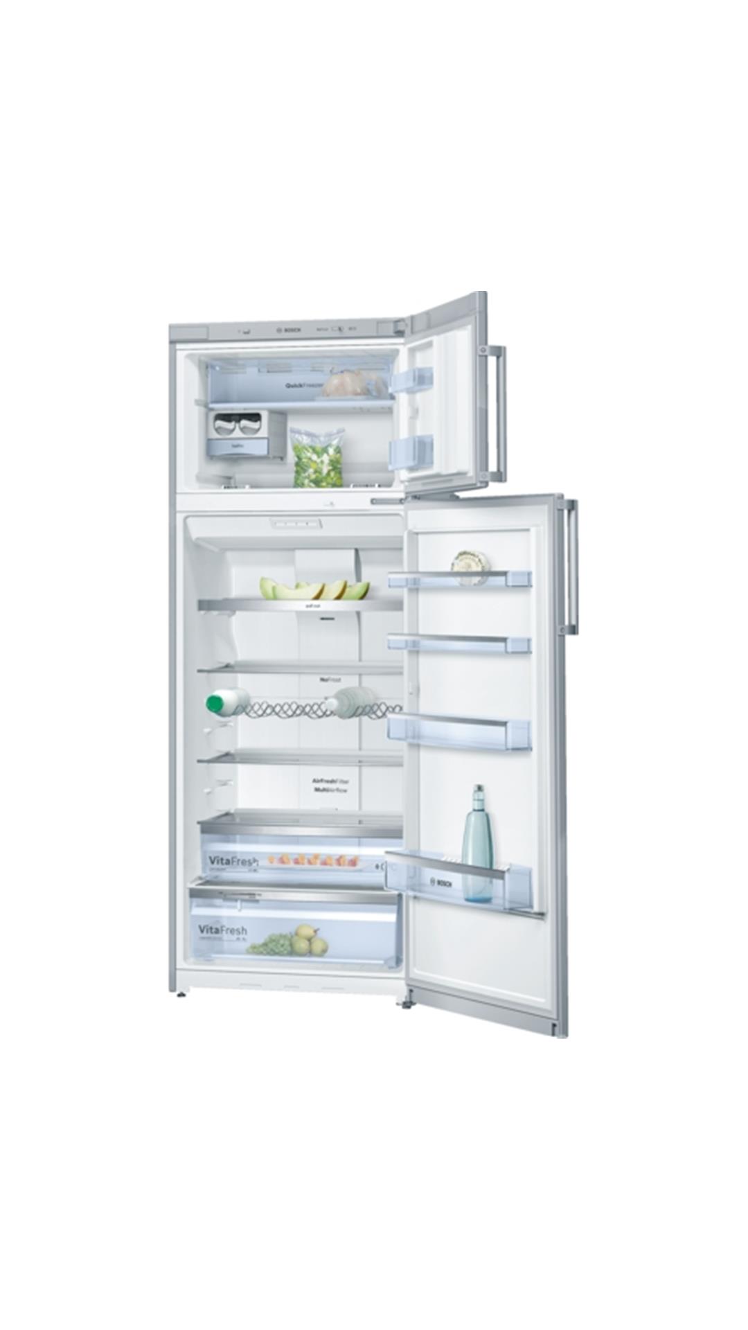 Bosch 401 L Double Door Refrigerator (Chrome Inox-metallic) - KDN46XI30I
