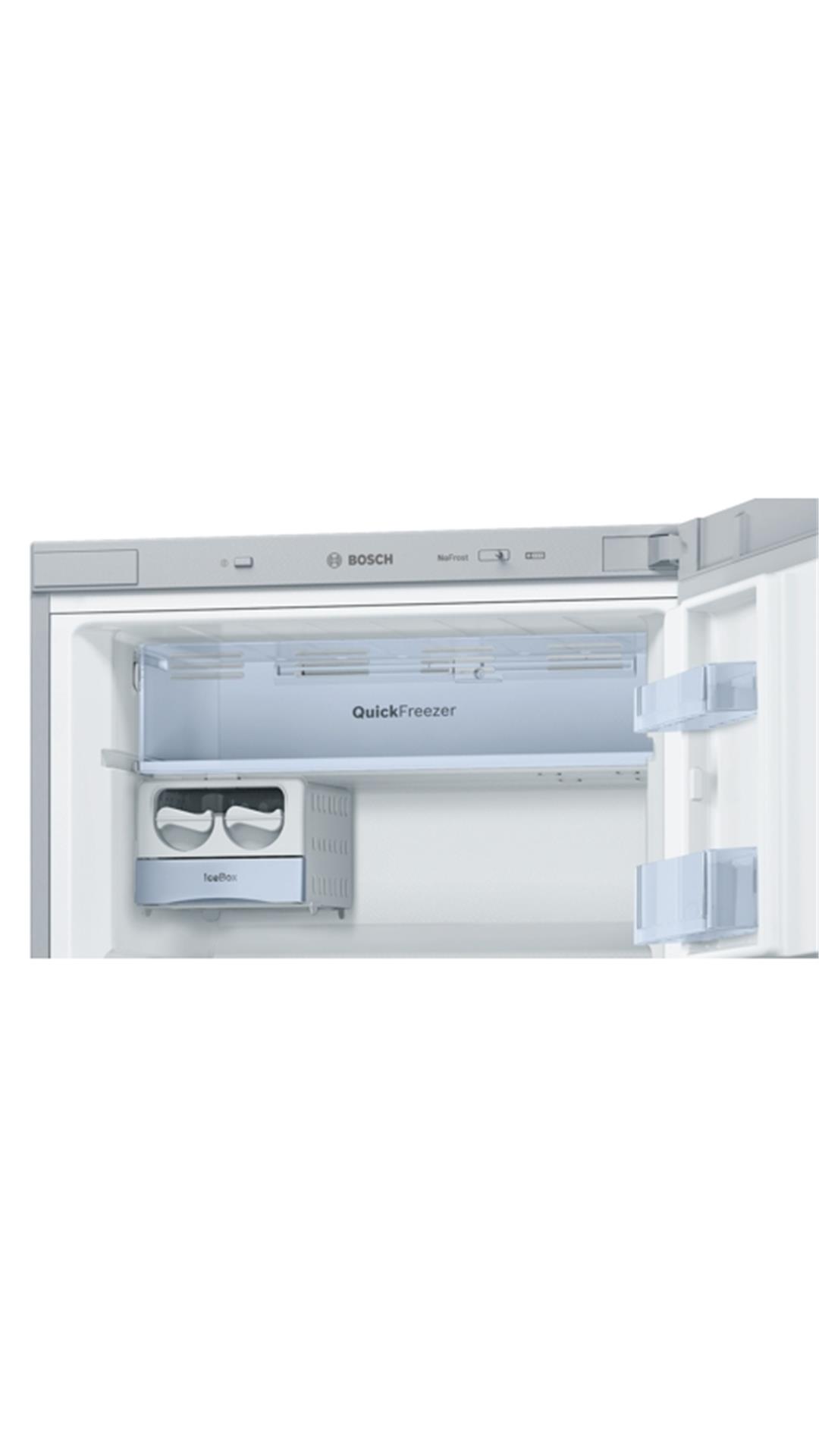 Bosch 401 L Double Door Refrigerator (Chrome Inox-metallic) - KDN46XI30I
