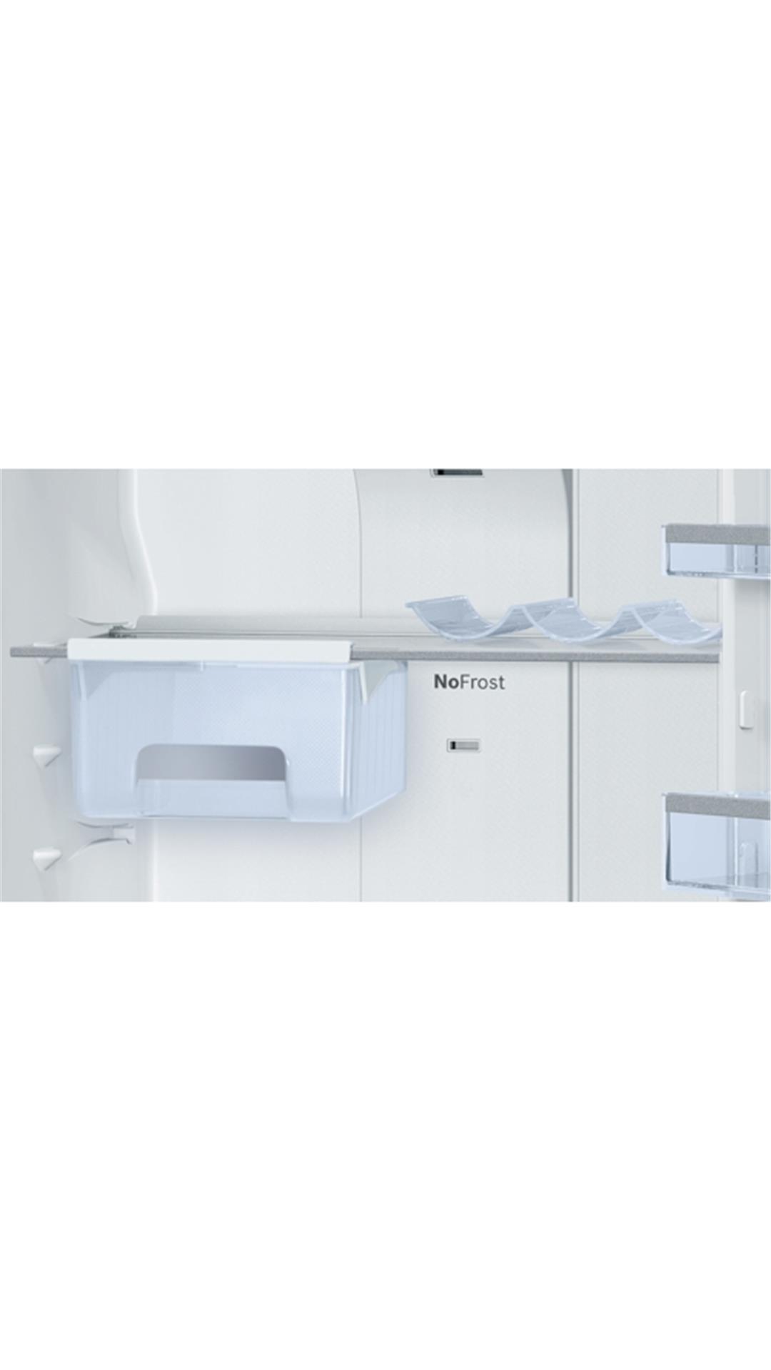 Bosch 401 L Double Door Refrigerator (Chrome Inox-metallic) - KDN46XI30I