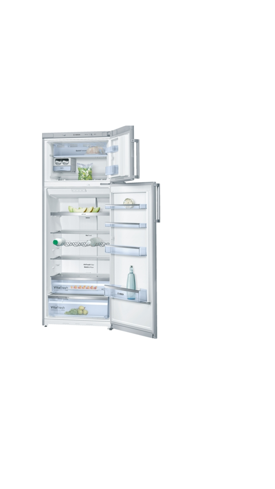 Bosch 401 L Double Door Refrigerator (Chrome Inox-metallic) - KDN46XI30I