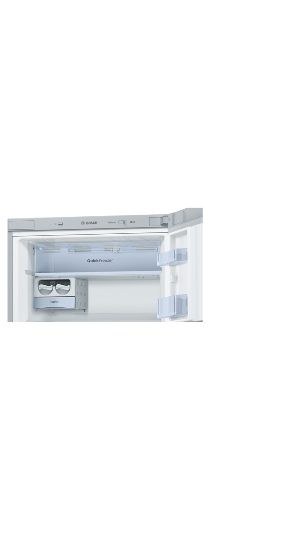Bosch 401 L Double Door Refrigerator (Chrome Inox-metallic) - KDN46XI30I