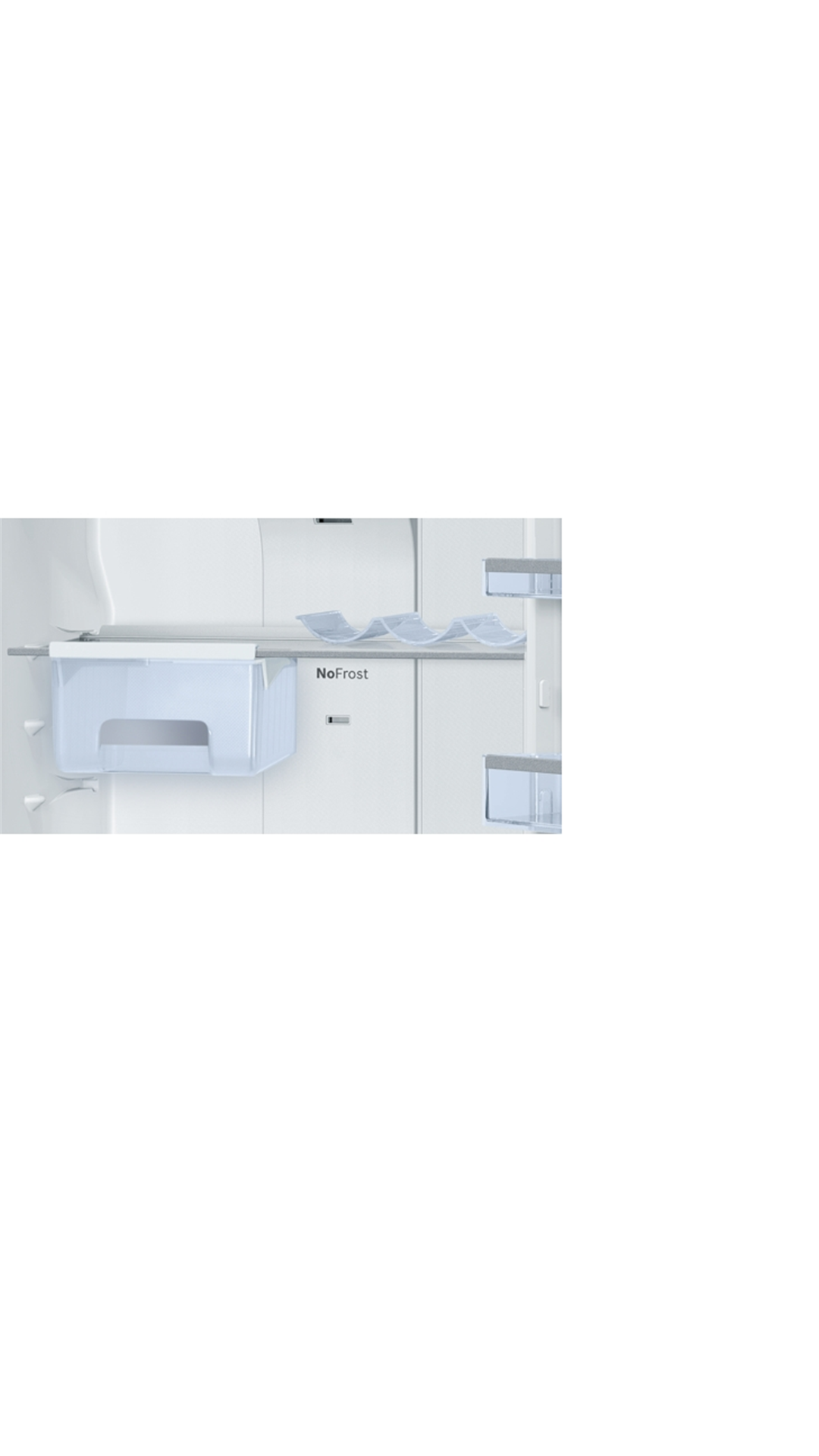 Bosch 401 L Double Door Refrigerator (Chrome Inox-metallic) - KDN46XI30I