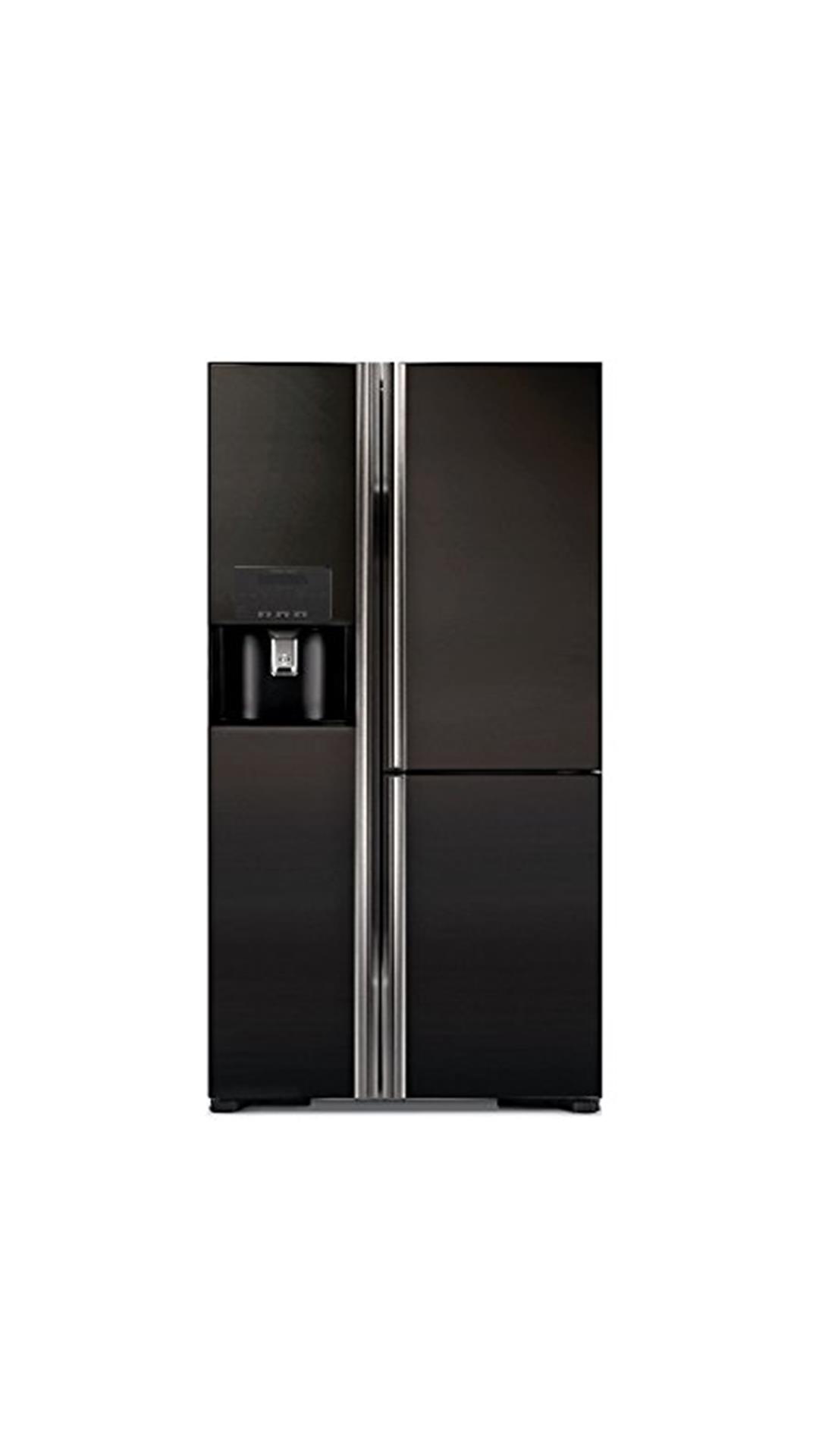 Hitachi 651 L Side By Side Refrigerator (Glass Black) - R-M700GPND2 - (GBK)