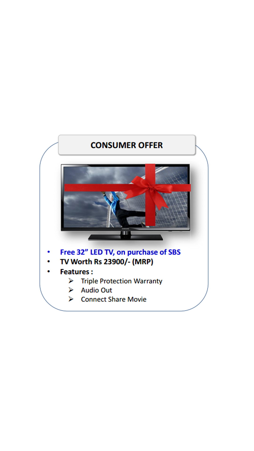 Samsung 674 L Side By Side Refrigerator (Refined Gleam) - RH62K60177P + Free 32 inch LED TV