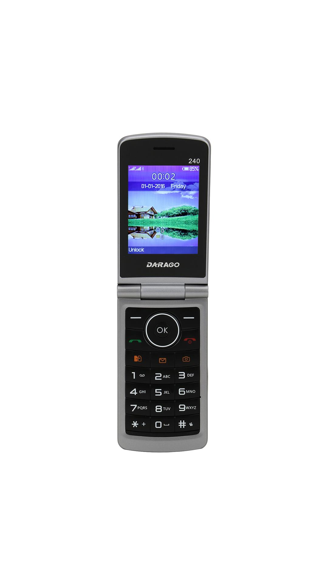 Darago 240 Flip Phone (Red)