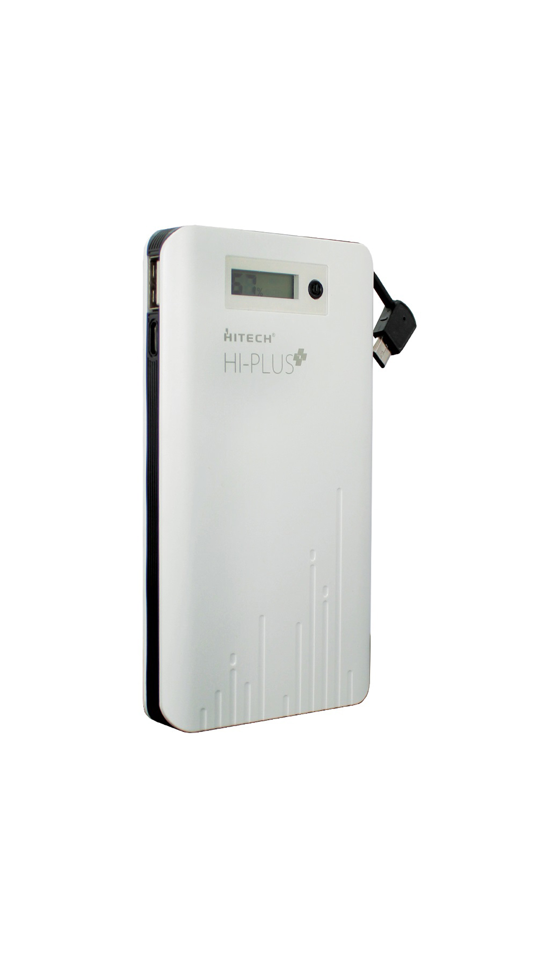 Hitech HI-PLUS-H90 10000 mAh Power Bank (White & Black)