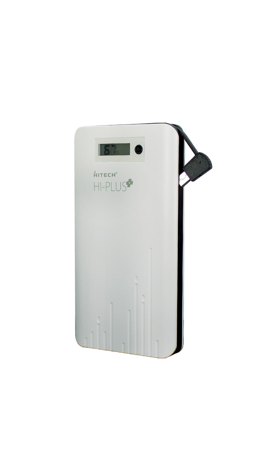 Hitech HI-PLUS-H90 10000 mAh Power Bank (White & Black)