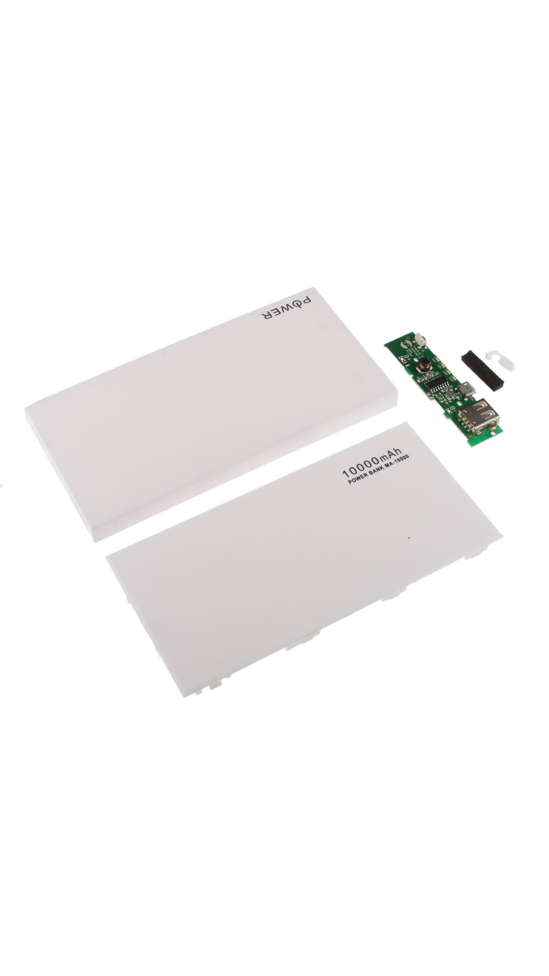 Magideal USB Power Bank Case Kit Box Li-polymer Battery Charger for Cell Phone White