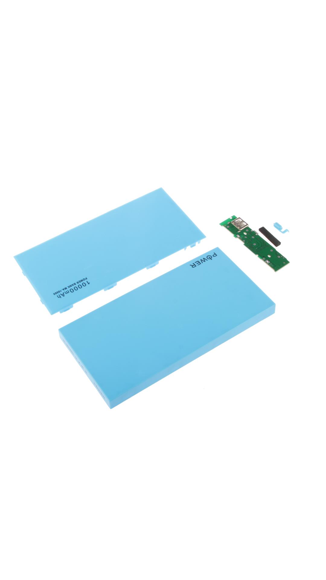 Magideal USB Power Bank Case Kit Box Li-polymer Battery Charger for Cell Phone Blue