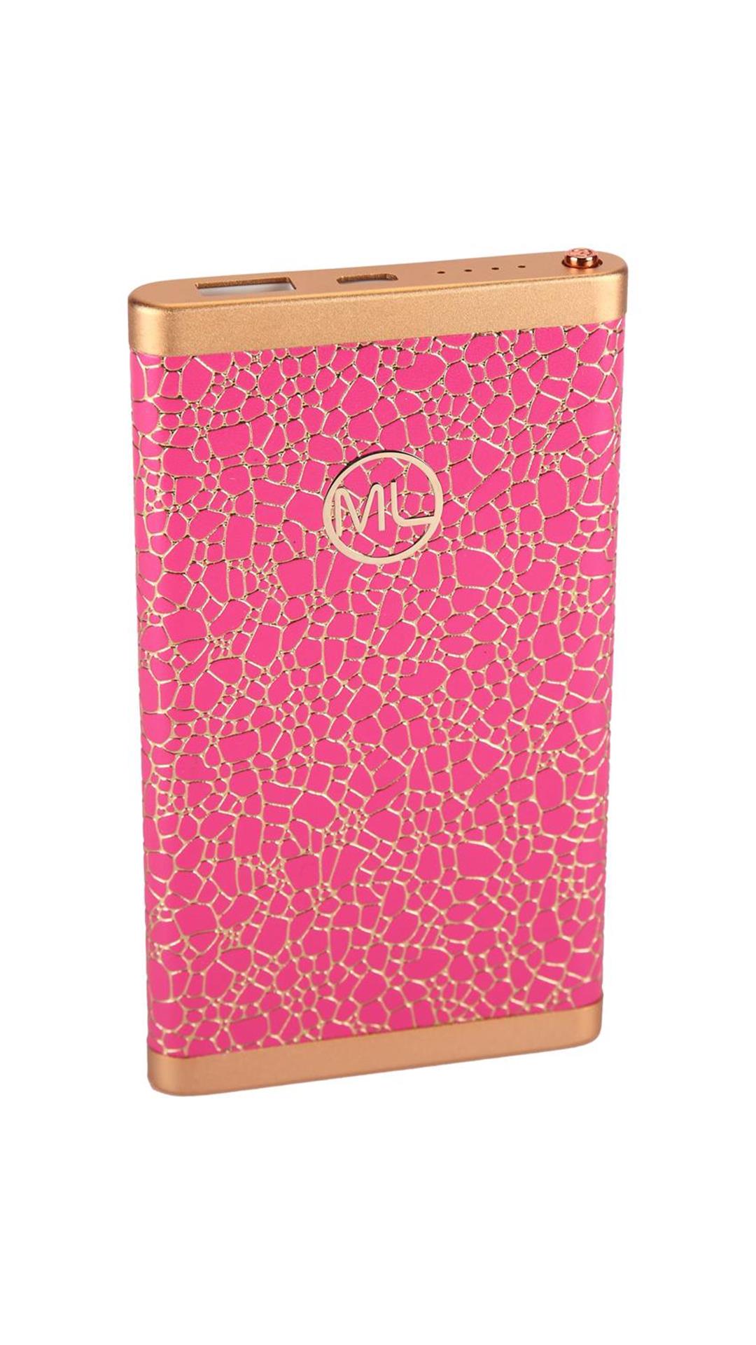 Maxxlite 6000 mAh Stylish Power Bank-Pink